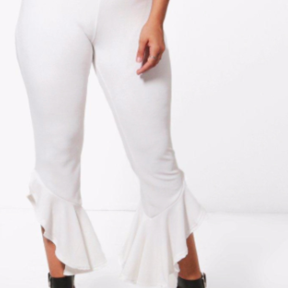 Plus Liz Frill Detail Trouser BLACK-18
